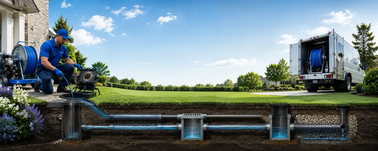Outdoor drain cleaning information for Waterford, NY